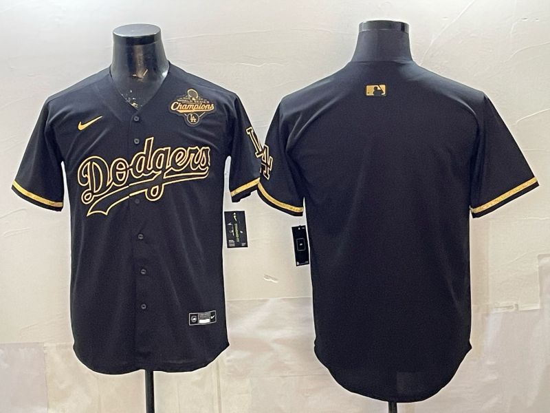 2026 Men Nike Los Angeles Dodgers Blank black gold Game MLB Jersey 006->los angeles dodgers->MLB Jersey